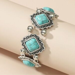 Silver and Turquoise Bracelet